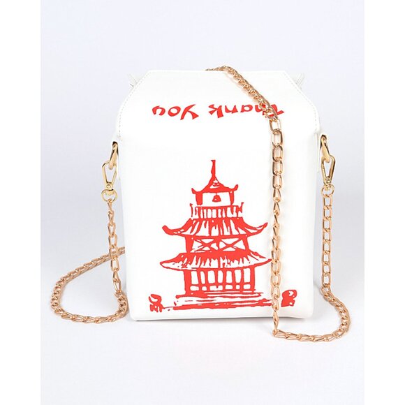 BNWT Chinese Take Out Bag Take Out Clutch Bag - Picture 1 of 5